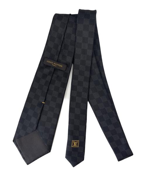LOUIS VUITTON（ルイ ヴィトン）LOUIS VUITTON (ルイ ヴィトン) LOUIS VUITTON　ネクタイ ブラック×グレー サイズ:不明の古着・服飾アイテム