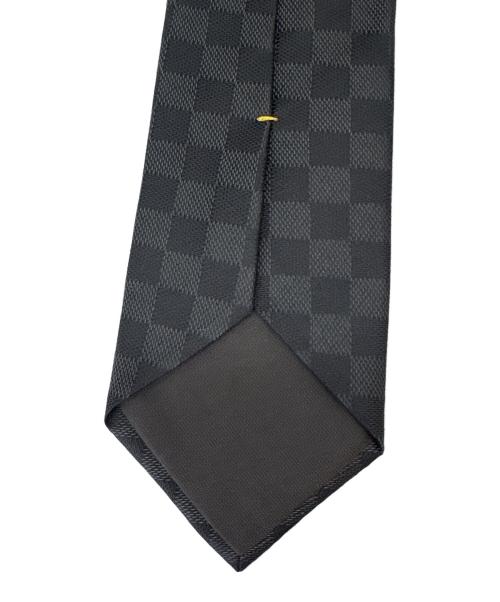 LOUIS VUITTON（ルイ ヴィトン）LOUIS VUITTON (ルイ ヴィトン) LOUIS VUITTON　ネクタイ ブラック×グレー サイズ:不明の古着・服飾アイテム