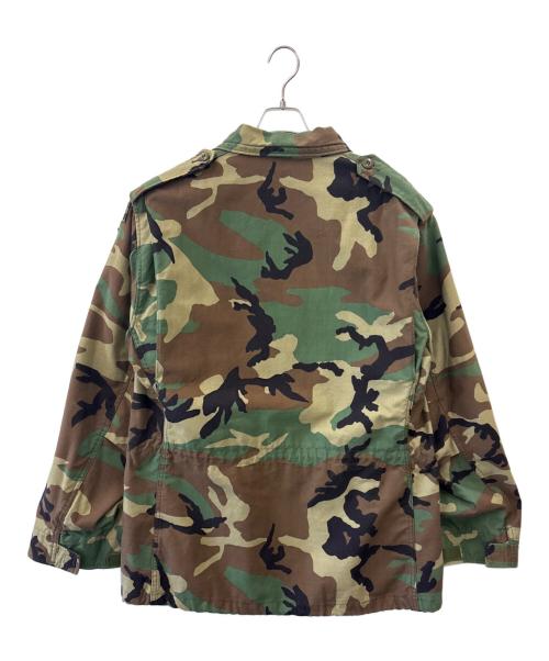 ミリタリー（ミリタリー）ミリタリー (ミリタリー) フィールドジャケット　カモフラージュ柄 カーキ サイズ:LARGE LONGの古着・服飾アイテム