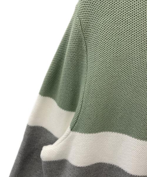 POLO RALPH LAUREN（ポロ・ラルフローレン）POLO RALPH LAUREN (ポロ・ラルフローレン) POLO RALPH LAUREN　コットン　ニット グリーン×ホワイト×グレー サイズ:SPの古着・服飾アイテム