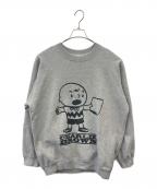 sports wear×JOURNAL STANDARD relume×PEANUTSスポーツウェア×ジャーナルスタンダード レリューム×ピーナッツ）の古着「sports wear × JOURNAL STANDARD relume × PEANUTS プリントスウェット」｜グレー