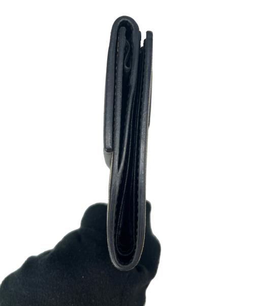 GUCCI（グッチ）GUCCI (グッチ) GUCCI  2つ折り財布 ブラック×ブラウンの古着・服飾アイテム