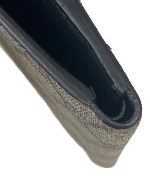 GUCCI（グッチ）GUCCI (グッチ) GUCCI  2つ折り財布 ブラック×ブラウンの古着・服飾アイテム