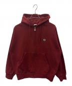 KEBOZケボズ）の古着「KEBOZ　ジップアップスウェット」｜レッド