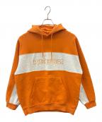 KEBOZケボズ）の古着「KEBOZ　プルオーバーパーカー」｜オレンジ×グレー