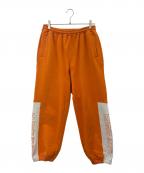 KEBOZケボズ）の古着「KEBOZ　スウェットパンツ」｜オレンジ×グレー