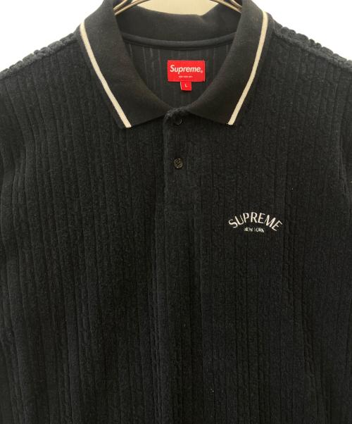 SUPREME（シュプリーム）SUPREME (シュプリーム) Supreme　半袖ポロシャツ ブラック サイズ:Lの古着・服飾アイテム