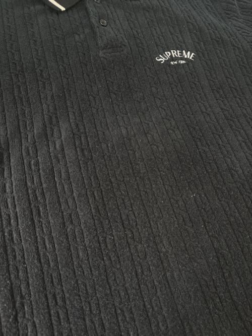 SUPREME（シュプリーム）SUPREME (シュプリーム) Supreme　半袖ポロシャツ ブラック サイズ:Lの古着・服飾アイテム