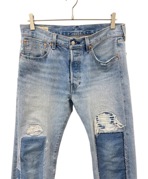 LEVI'S PReMIUM（リーバイス プレミアム）LEVI'S PReMIUM (リーバイス プレミアム) LEVI'S PReMIUM 　501デニムパンツ　赤耳 リペア加工 インディゴ サイズ:W32 L32の古着・服飾アイテム
