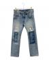 LEVI'S PReMIUM（リーバイス プレミアム）の古着「LEVI'S PReMIUM 　501デニムパンツ　赤耳 リペア加工」｜インディゴ