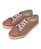 GUCCIグッチ）の古着「GUCCI レザースニーカー」｜ピンク