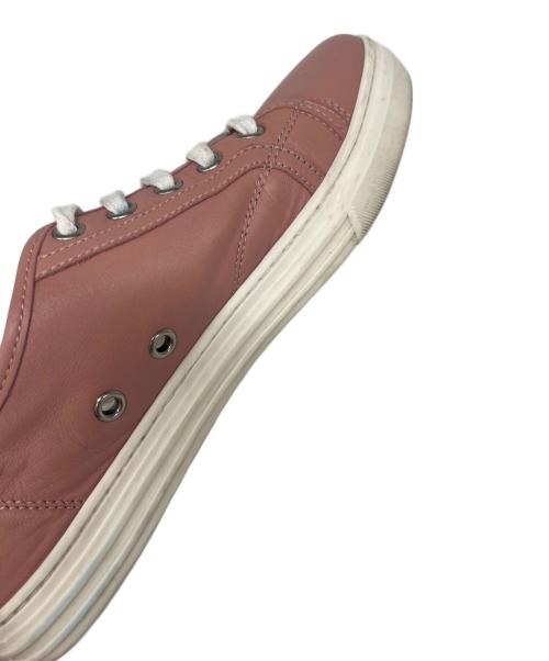 GUCCI（グッチ）GUCCI (グッチ) GUCCI レザースニーカー ピンク サイズ:36の古着・服飾アイテム