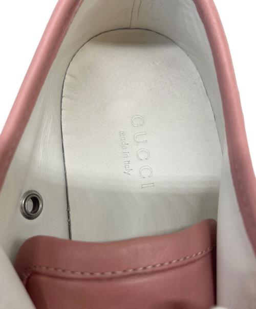 GUCCI（グッチ）GUCCI (グッチ) GUCCI レザースニーカー ピンク サイズ:36の古着・服飾アイテム