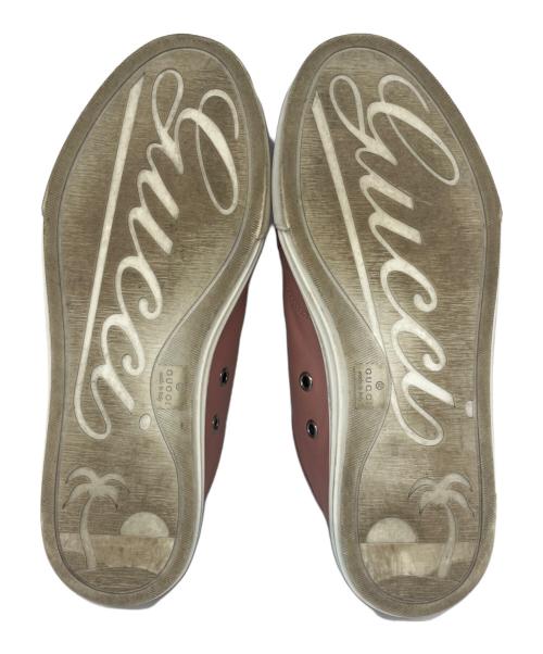 GUCCI（グッチ）GUCCI (グッチ) GUCCI レザースニーカー ピンク サイズ:36の古着・服飾アイテム