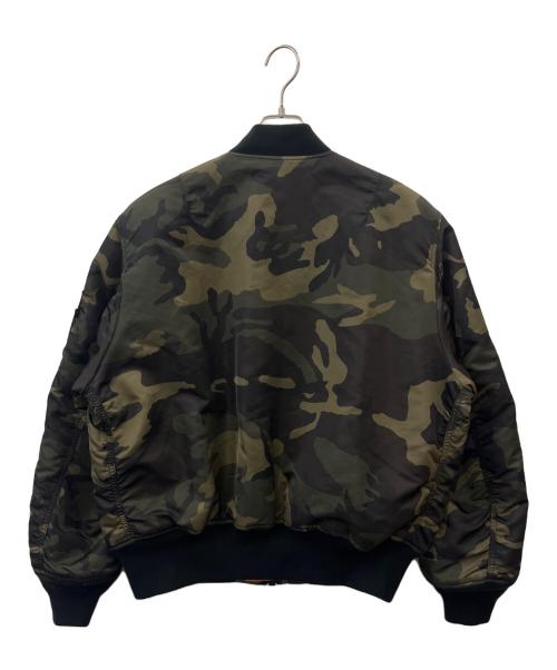 ALPHA（アルファ）ALPHA (アルファ) ALPHA 　MA-1ジャケット　カモフラージュ柄 カーキ サイズ:XLの古着・服飾アイテム