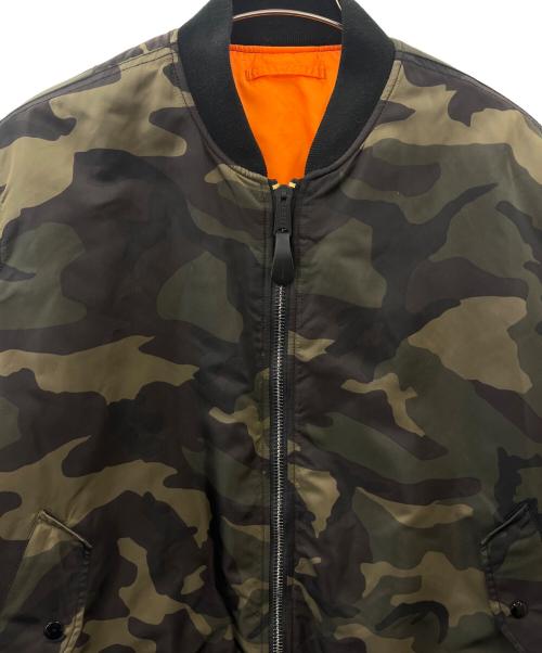 ALPHA（アルファ）ALPHA (アルファ) ALPHA 　MA-1ジャケット　カモフラージュ柄 カーキ サイズ:XLの古着・服飾アイテム