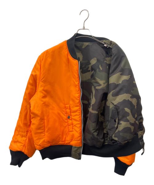 ALPHA（アルファ）ALPHA (アルファ) ALPHA 　MA-1ジャケット　カモフラージュ柄 カーキ サイズ:XLの古着・服飾アイテム