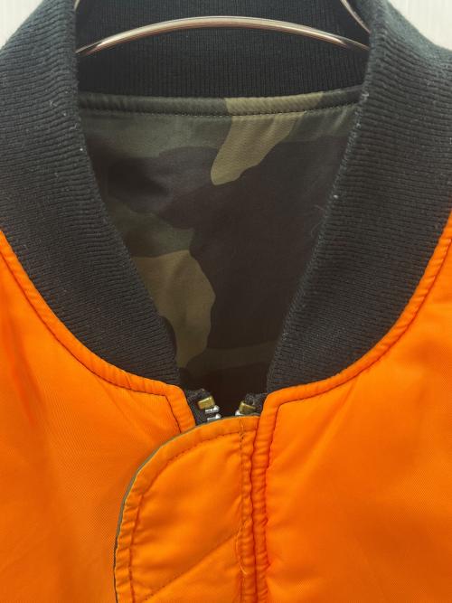 ALPHA（アルファ）ALPHA (アルファ) ALPHA 　MA-1ジャケット　カモフラージュ柄 カーキ サイズ:XLの古着・服飾アイテム