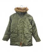 ALPHAアルファ）の古着「ALPHA 　N-3Bフライトジャケット」｜カーキ