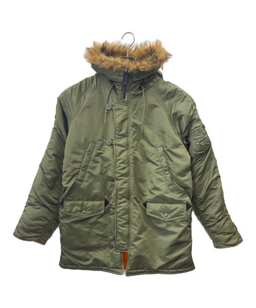 ALPHA（アルファ）ALPHA (アルファ) ALPHA 　N-3Bフライトジャケット カーキ サイズ:XLの古着・服飾アイテム