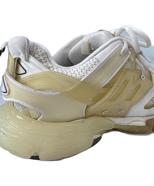 BALENCIAGA（バレンシアガ）BALENCIAGA (バレンシアガ) BALENCIAGA　TRACK CLEAR SOLE　ローカットスニーカー ホワイト サイズ:28.5の古着・服飾アイテム