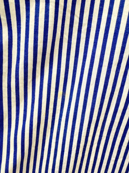 PLAY COMME des GARCONS（プレイコムデギャルソン）PLAY COMME des GARCONS (プレイコムデギャルソン) PLAY COMME des GARCONS　長袖シャツ ブルー×ホワイト サイズ:Ｌの古着・服飾アイテム