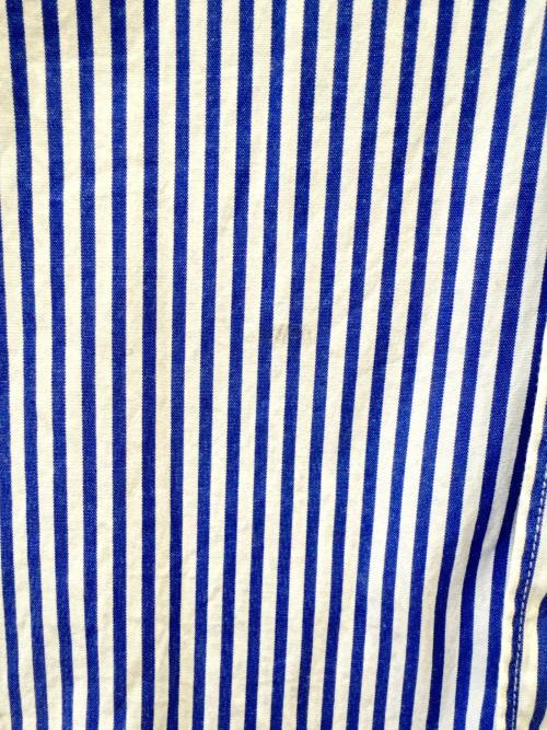 PLAY COMME des GARCONS（プレイコムデギャルソン）PLAY COMME des GARCONS (プレイコムデギャルソン) PLAY COMME des GARCONS　長袖シャツ ブルー×ホワイト サイズ:Ｌの古着・服飾アイテム