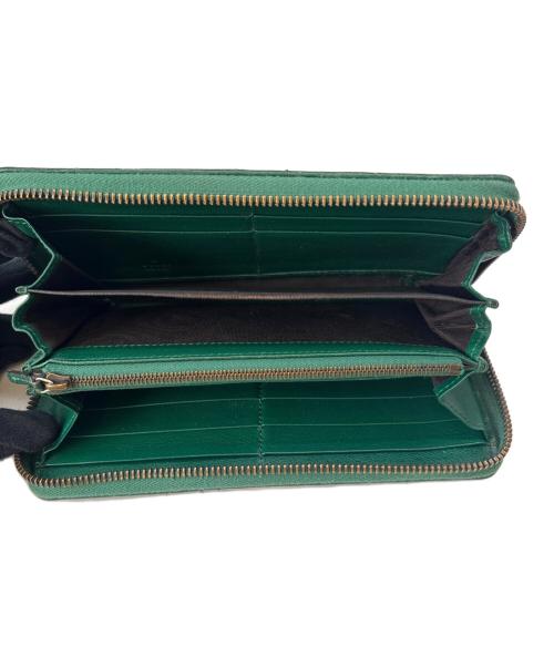 GUCCI（グッチ）GUCCI (グッチ) GUCCI　ダイアナ　長財布 グリーンの古着・服飾アイテム
