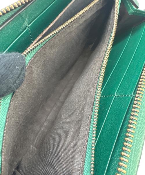GUCCI（グッチ）GUCCI (グッチ) GUCCI　ダイアナ　長財布 グリーンの古着・服飾アイテム