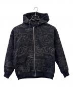 X-LARGEエクストララージ）の古着「X-LARGE　ジップパーカー」｜ブラック