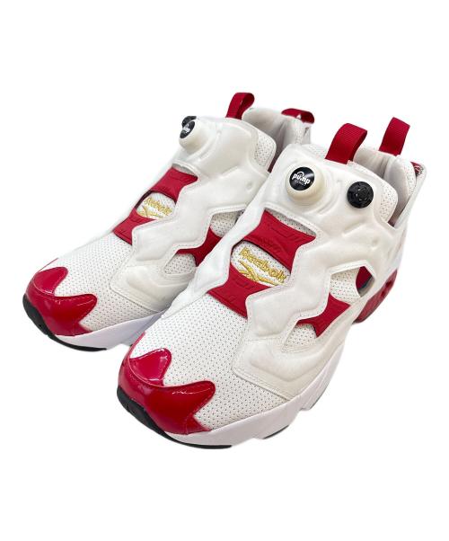 REEBOK（リーボック）REEBOK (リーボック) REEBOK　INSTA PUMP FURY　スニーカー ホワイト×レッド サイズ:27の古着・服飾アイテム