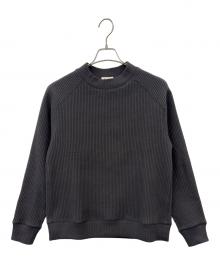 JACKMAN（ジャックマン）の古着「jackman　ワッフルミッドネック　長袖カットソー」｜グレー