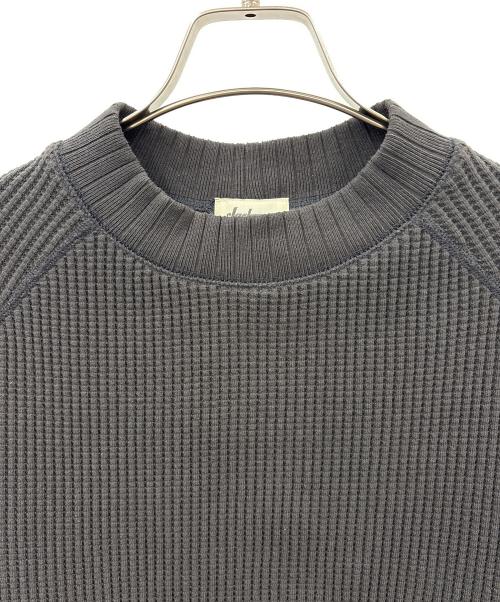 JACKMAN（ジャックマン）JACKMAN (ジャックマン) jackman　ワッフルミッドネック　長袖カットソー グレー サイズ:Ｍの古着・服飾アイテム