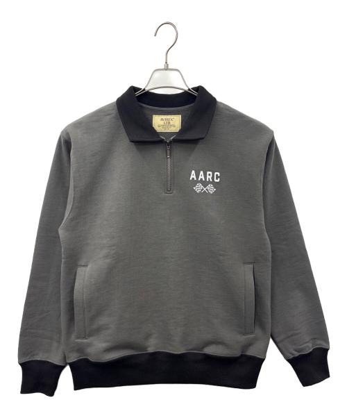 AVIREX（アヴィレックス）AVIREX (アヴィレックス) AVIREX　ハーフジップスウェット グレー サイズ:Ｍの古着・服飾アイテム