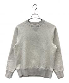 Trophy Clothing（トロフィークロージング）の古着「TROPHY CLOTHING　クルーネックスウェット」｜ライトグレー