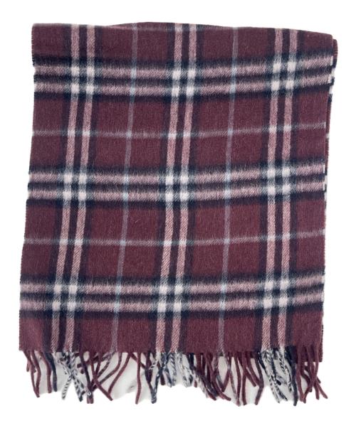 Burberry's（バーバリー）Burberry's (バーバリー) Burberry's　マフラー　カシミヤ100％ レッドの古着・服飾アイテム