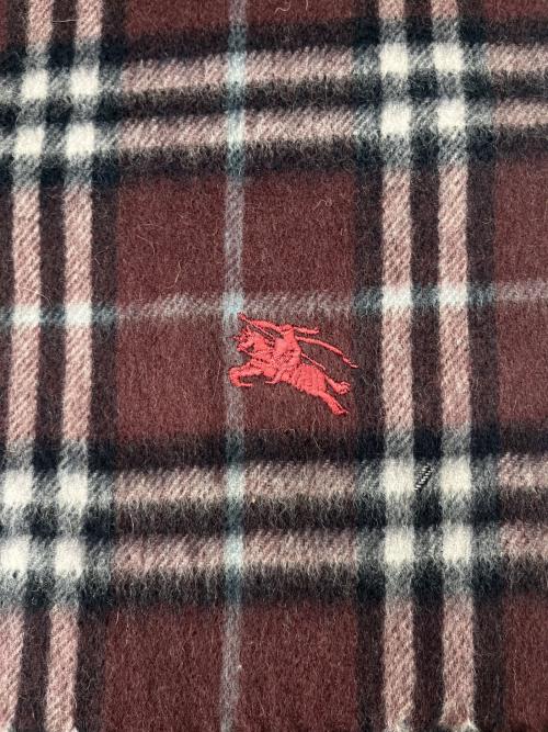 Burberry's（バーバリー）Burberry's (バーバリー) Burberry's　マフラー　カシミヤ100％ レッドの古着・服飾アイテム
