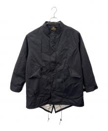 HOUSTON（ヒューストン）の古着「HOUSTON　ナイロンジャケット」｜ブラック