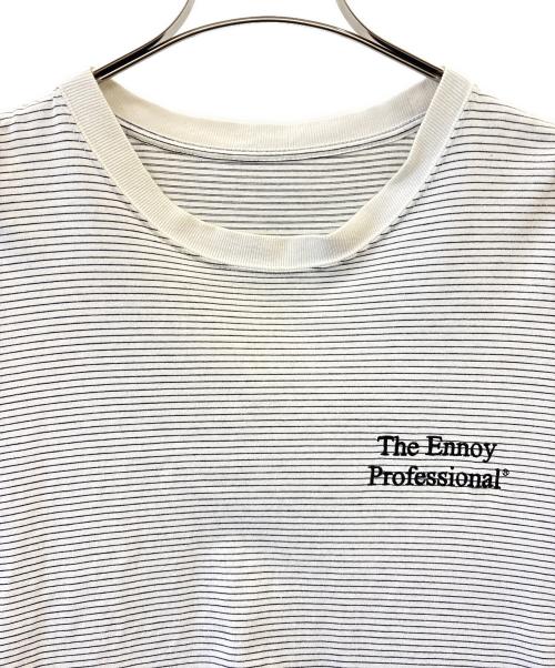 The Ennoy Professional（ザ エンノイ プロフェッショナル）The Ennoy Professional (ザ エンノイ プロフェッショナル) THE ENNOY PROFESSIONAL　半袖カットソー ブラック×ホワイト サイズ:XLの古着・服飾アイテム
