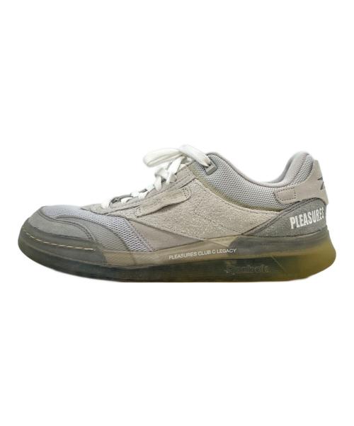 REEBOK（リーボック）REEBOK (リーボック) PLEASURES (プレジャーズ) REEBOK　PLEASURES　Club C Legacy　ローカットスニーカー グレー サイズ:27.5の古着・服飾アイテム