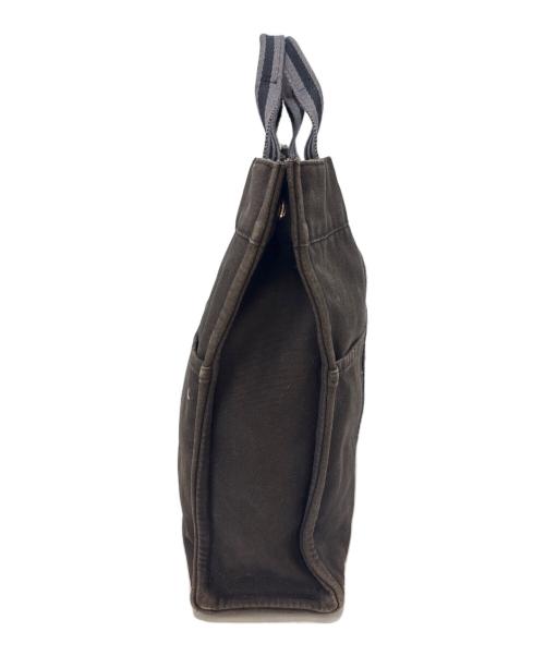 HERMES（エルメス）HERMES (エルメス) HERMES　フールトゥMM　キャンバストートバッグ ブラックの古着・服飾アイテム