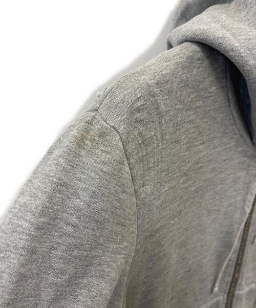 BALMAIN（バルマン）BALMAIN (バルマン) BALMAIN　ダメージ加工ジップパーカー グレー サイズ:XSの古着・服飾アイテム