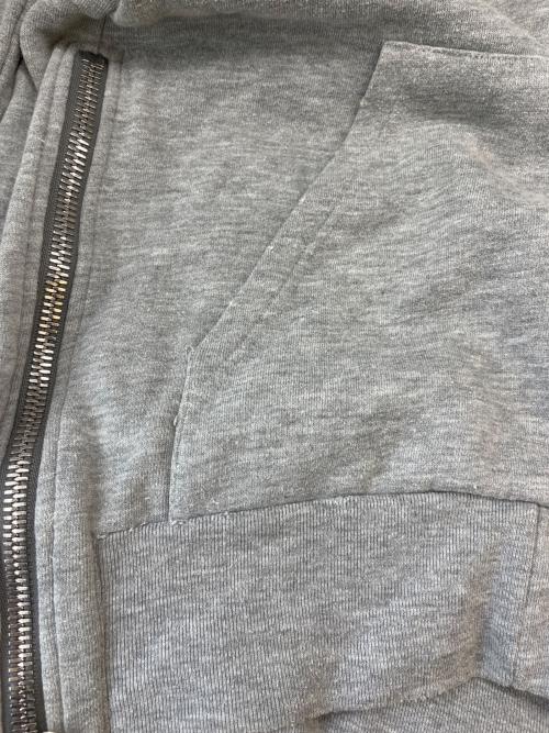 BALMAIN（バルマン）BALMAIN (バルマン) BALMAIN　ダメージ加工ジップパーカー グレー サイズ:XSの古着・服飾アイテム