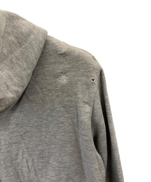 BALMAIN（バルマン）BALMAIN (バルマン) BALMAIN　ダメージ加工ジップパーカー グレー サイズ:XSの古着・服飾アイテム