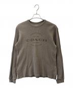 COACHコーチ）の古着「COACH　長袖カットソー」｜カーキ