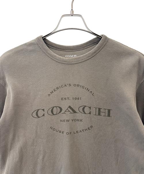 COACH（コーチ）COACH (コーチ) COACH　長袖カットソー カーキ サイズ:Sの古着・服飾アイテム