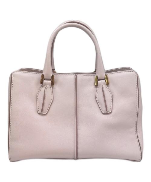 TOD'S（トッズ）TOD'S (トッズ) TOD'S 　Dキューブ ミニボストン 　2WAYバッグ ピンクの古着・服飾アイテム