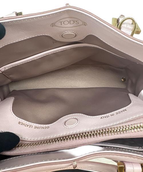 TOD'S（トッズ）TOD'S (トッズ) TOD'S 　Dキューブ ミニボストン 　2WAYバッグ ピンクの古着・服飾アイテム