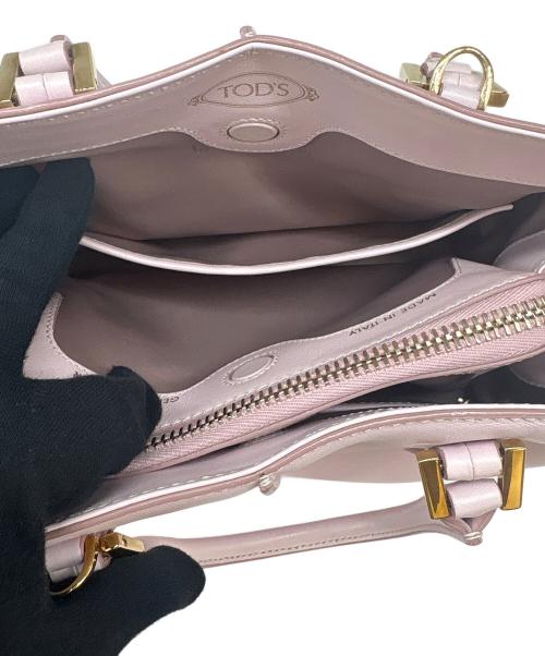 TOD'S（トッズ）TOD'S (トッズ) TOD'S 　Dキューブ ミニボストン 　2WAYバッグ ピンクの古着・服飾アイテム