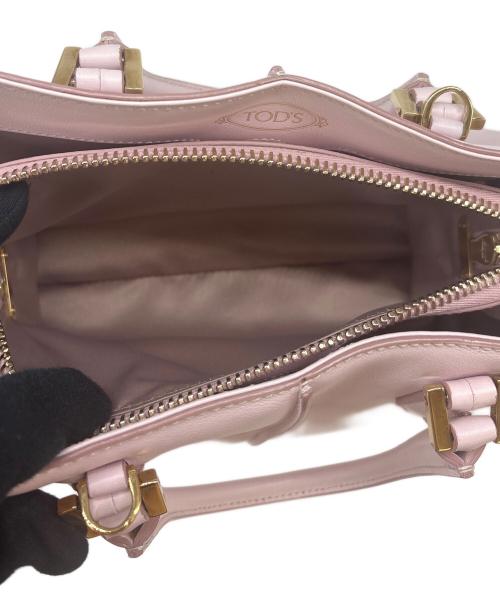TOD'S（トッズ）TOD'S (トッズ) TOD'S 　Dキューブ ミニボストン 　2WAYバッグ ピンクの古着・服飾アイテム